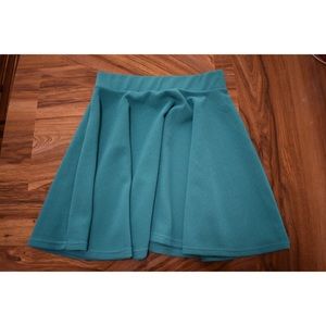 Aqua green skater skirt | M
